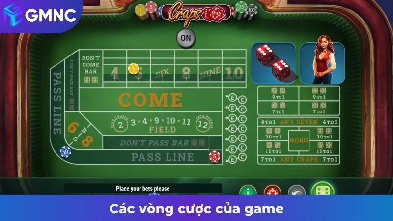 Các vòng cược của game