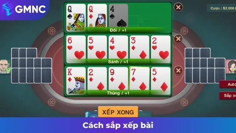 Cách sắp xếp bài